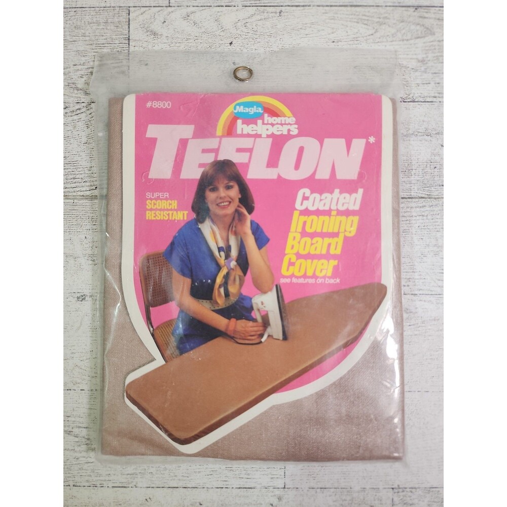 Vintage 1985 Retro Magla Dusty Rose Ironing Board Cover Pad Teflon New Sealed